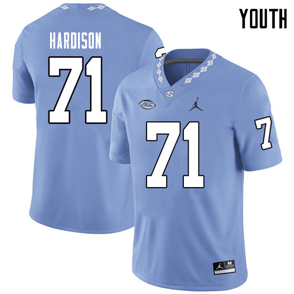 Jordan Brand Youth #71 Dee Hardison North Carolina Tar Heels College Football Jerseys Sale-Carolina